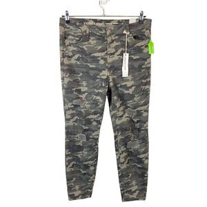 Vanilla Star Jeans Women's Camo Mid Rise Distressed Comfort Skinny size 17